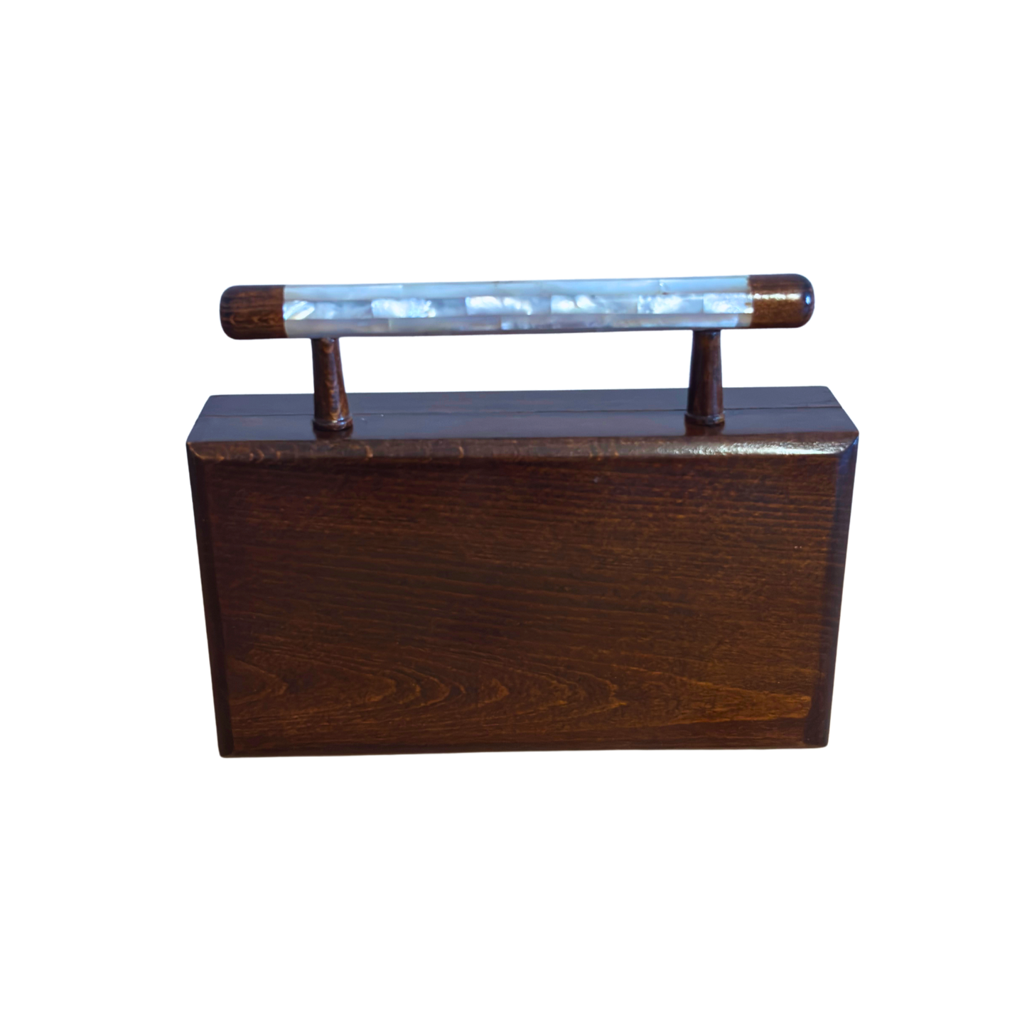 Sham – Luxury Damascene Clutch with Floral Mother of Pearl & Brocade Interior