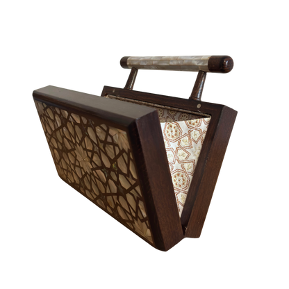 Falak – Lüks Şam El Çantası, Sedef İşleme ve Brokar Astar