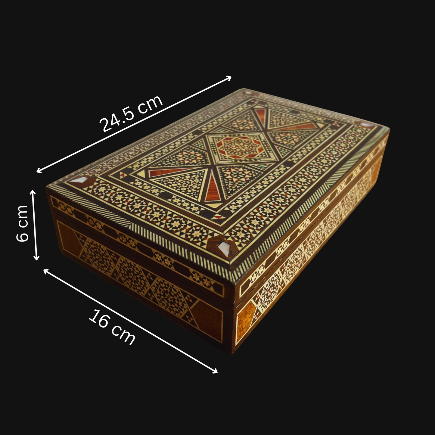 1970 Vintage Şam Takı Kutusu – Sedef Kakma Sanatı