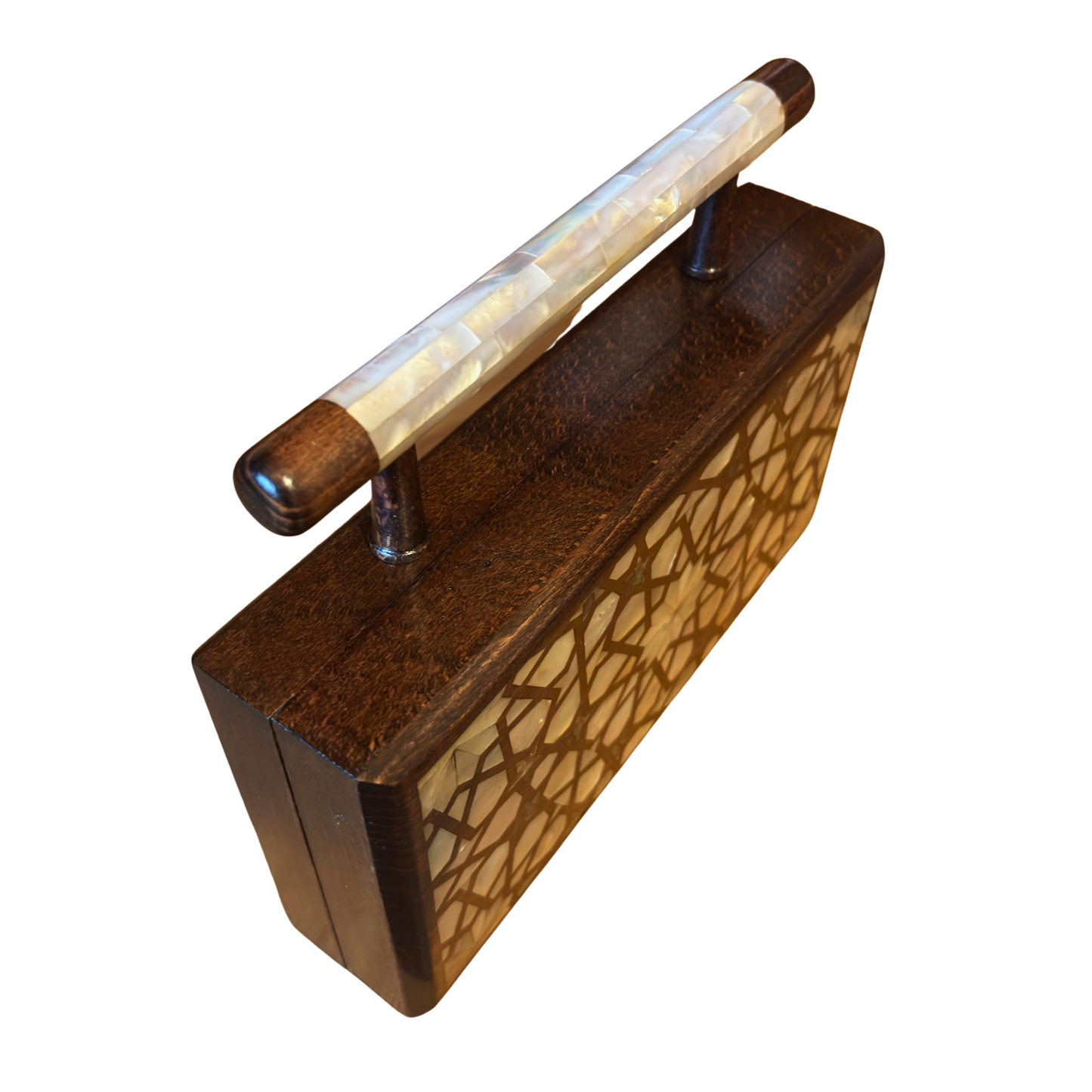 Falak – Lüks Şam El Çantası, Sedef İşleme ve Brokar Astar