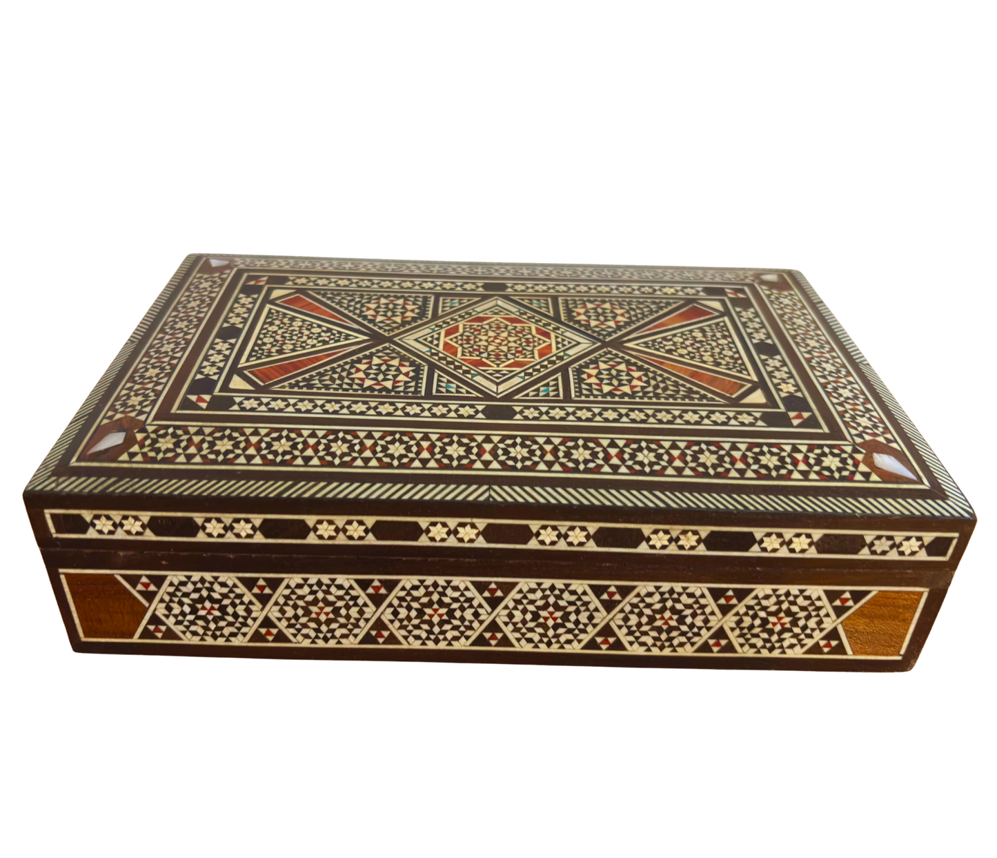 1970 Vintage Şam Takı Kutusu – Sedef Kakma Sanatı