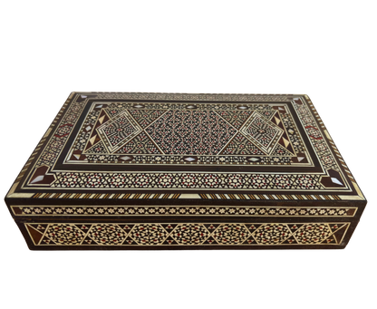 1970 Vintage Şam Takı Kutusu – El Yapımı Ahşap Hazine