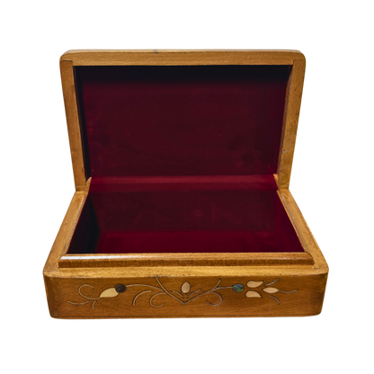 Handgefertigte Luxusbox aus Damaskus – Perlmutt & Samteleganz