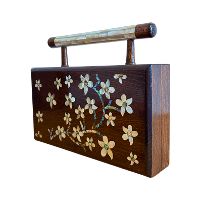 Yasmine – Lüks Şam El Çantası, Sedef İşleme & Brokar Astar