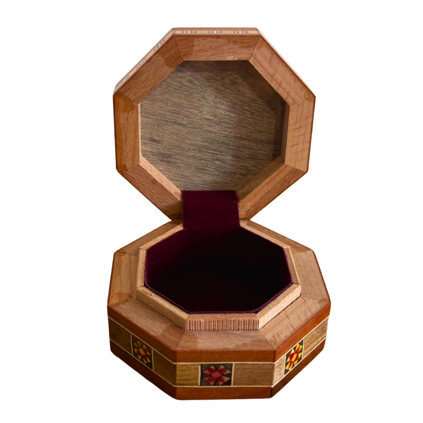 Şam Mozaik Takı Kutusu – Sedef Kakmalı El Yapımı Terrakota Tonlarında