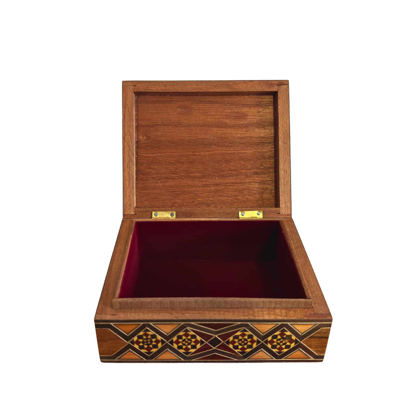 Usta Gaby Al Dayeh’ten Şam Mozaik Kutusu – Sedef ve Kadife İç Kaplama