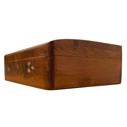 Handgefertigte Luxusbox aus Damaskus – Perlmutt & Samteleganz