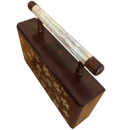 Yasmine – Lüks Şam El Çantası, Sedef İşleme & Brokar Astar