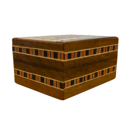 Şam El Yapımı Mozaik Yüzük Kutusu – Kadife İç Yüzey