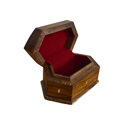 El Oyması Kayın Ahşap Kutu – Sedef ve Kadife Astar, Zamansız Doğu Tasarımı