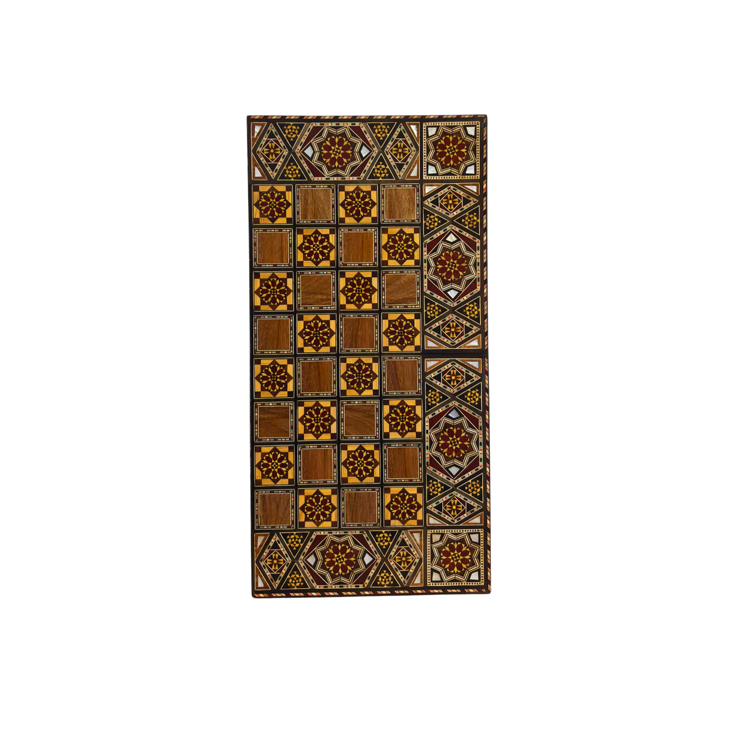 Gaby Al Dayeh Tarafından El Yapımı Şam İşlemeli Tavla ve Satranç Masası – Sedef Kakmalı Başyapıt