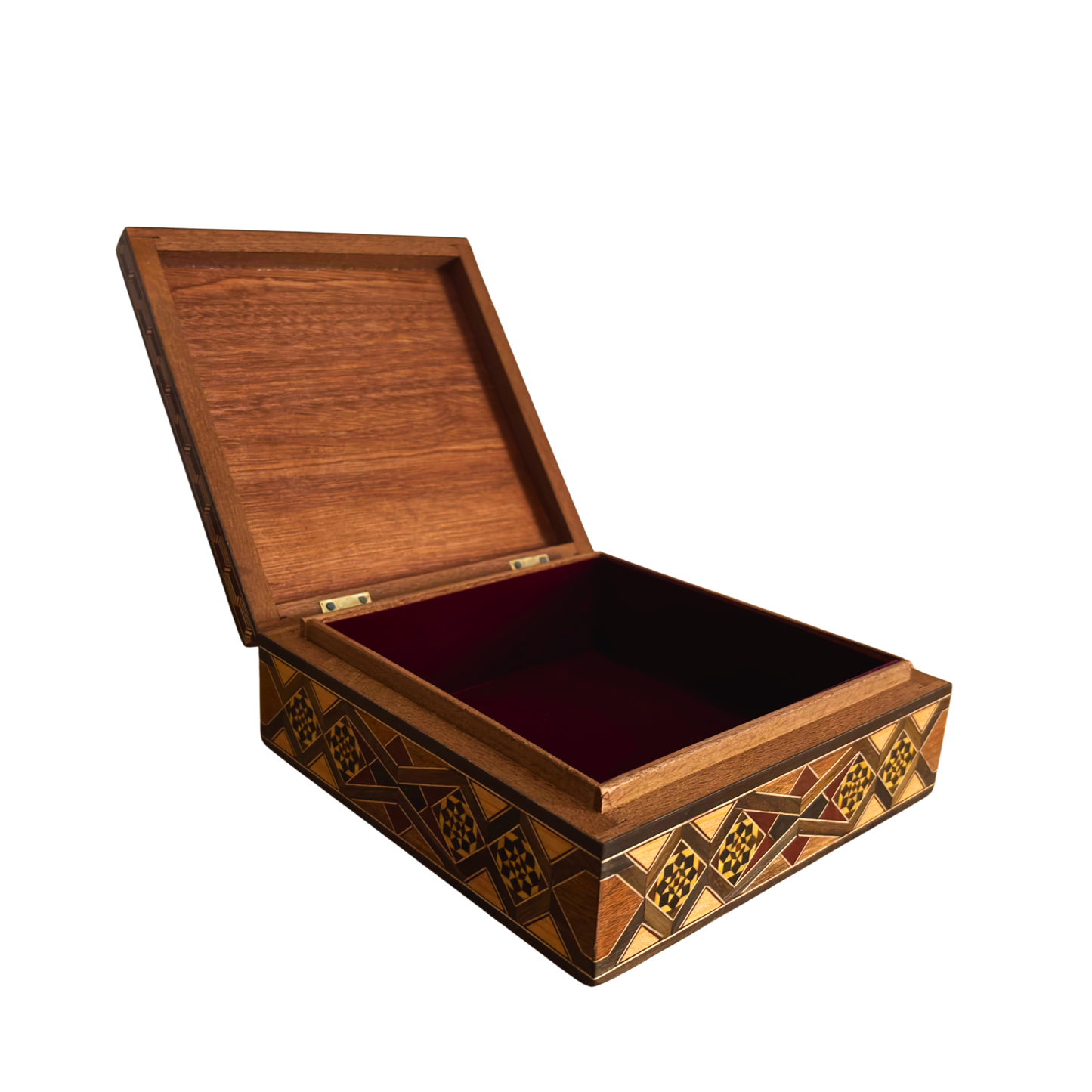 Usta Gaby Al Dayeh’ten Şam Mozaik Kutusu – Sedef ve Kadife Zarafeti