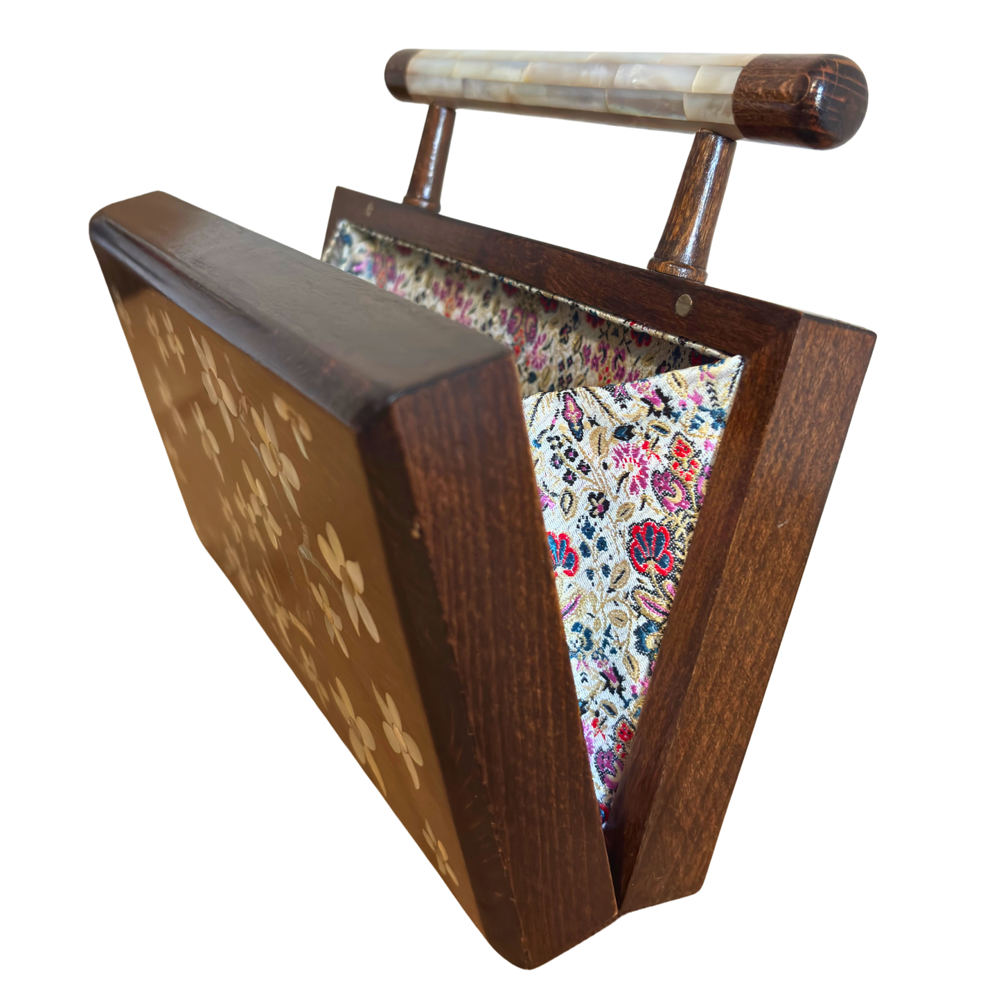 Yasmine – Lüks Şam El Çantası, Sedef İşleme & Brokar Astar