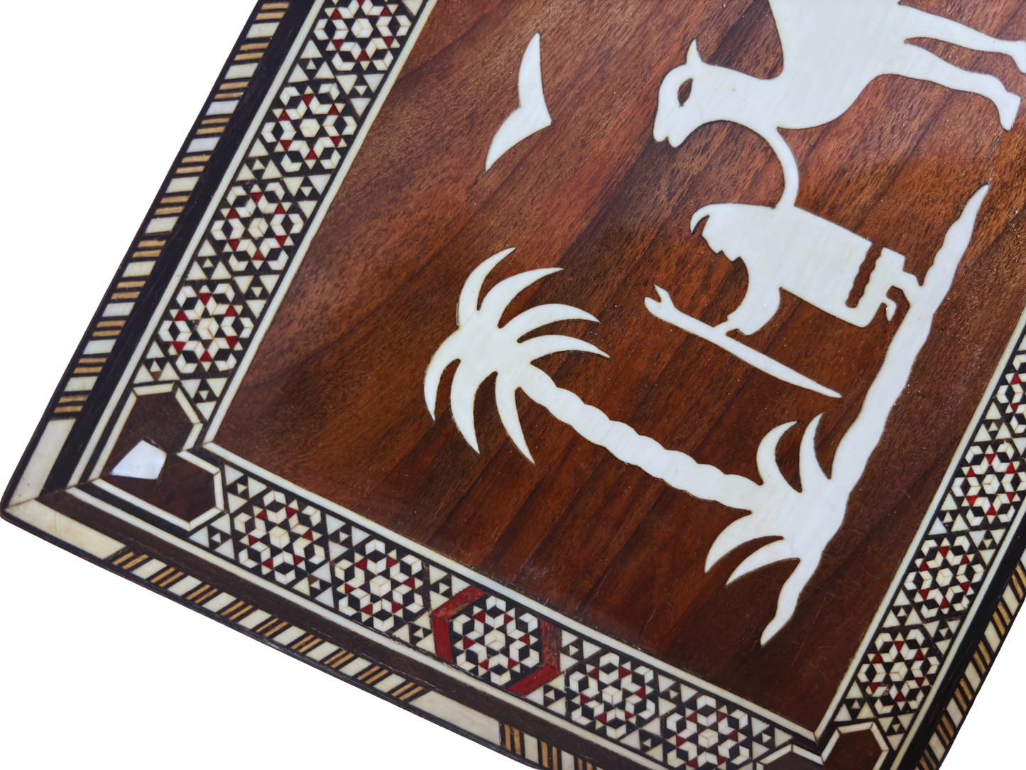 1970 Vintage Deve Mozaik Kutusu – El Yapımı Doğu Sanatı