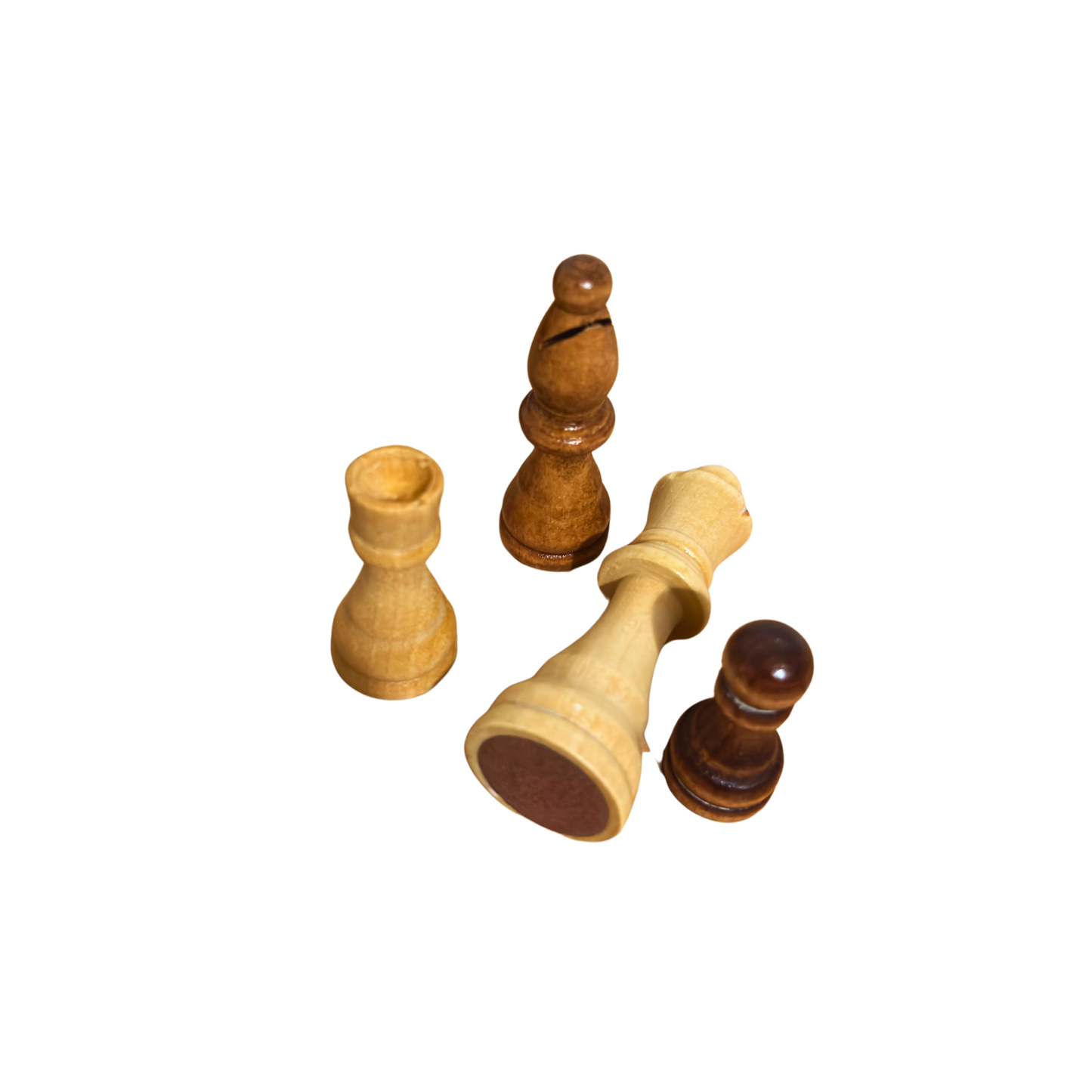 Ahşap Satranç Taşları Seti – Klasik ve Zarif Tasarım