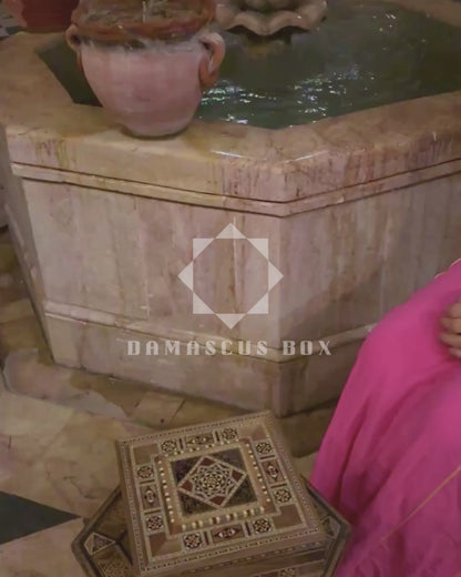 Şam Mozaik Kutusu – El Yapımı Takı ve Hatıra Kutusu