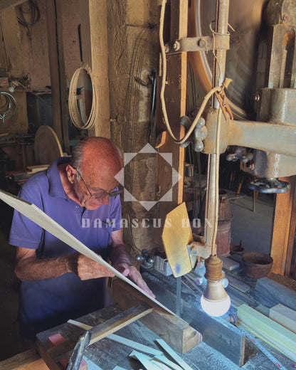 Usta Gaby Al Dayeh’ten Şam Mozaik Kutusu – Sedef ve Kadife Zarafeti